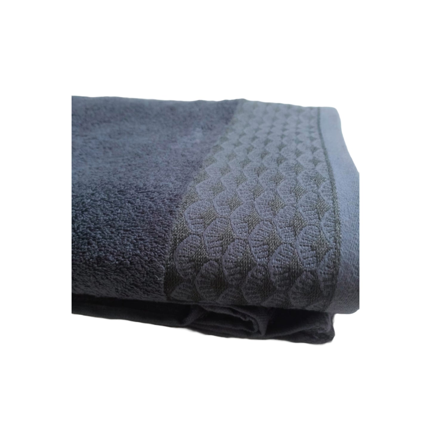 Grey Embraided Towel